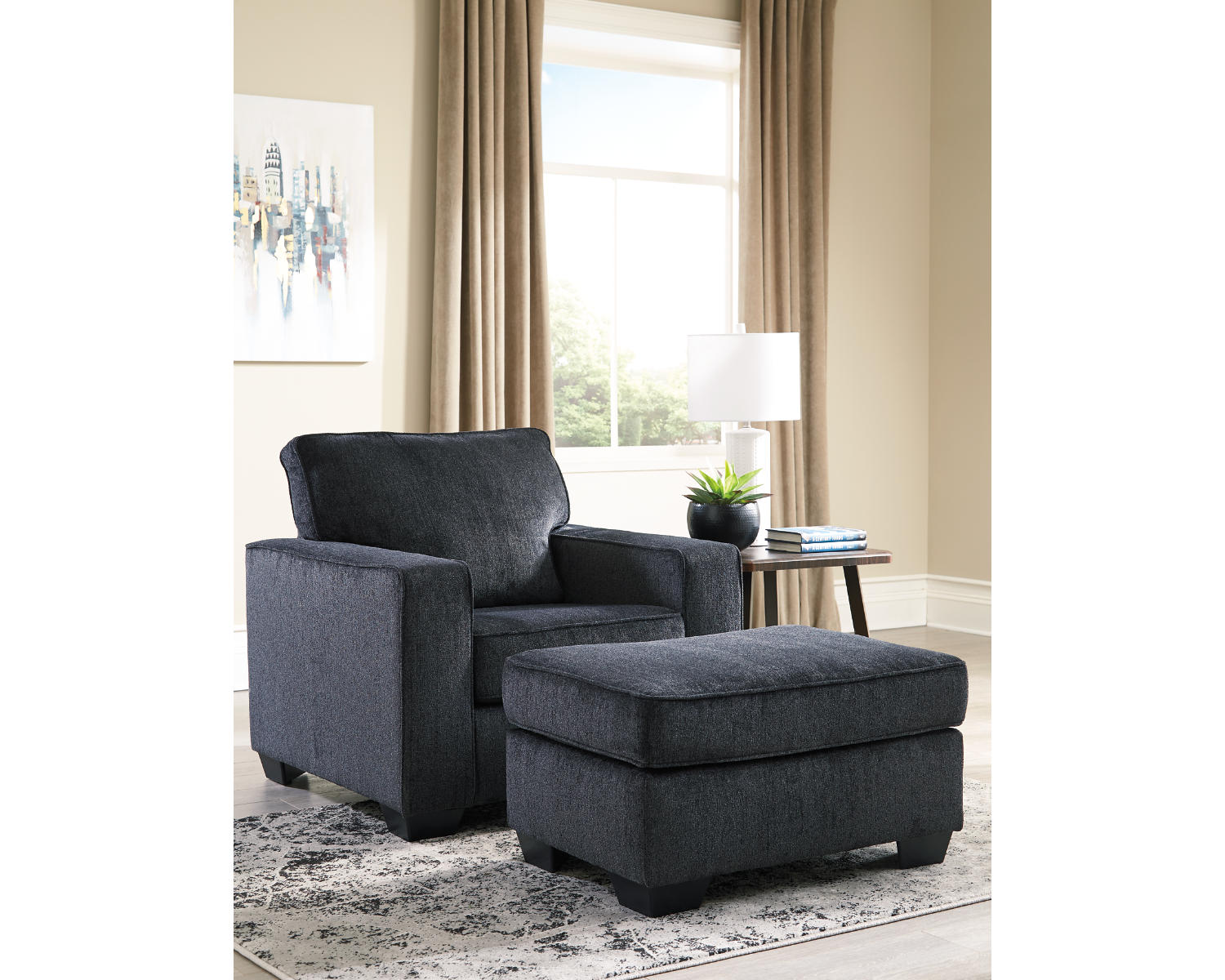 Altari Chair and Ottoman