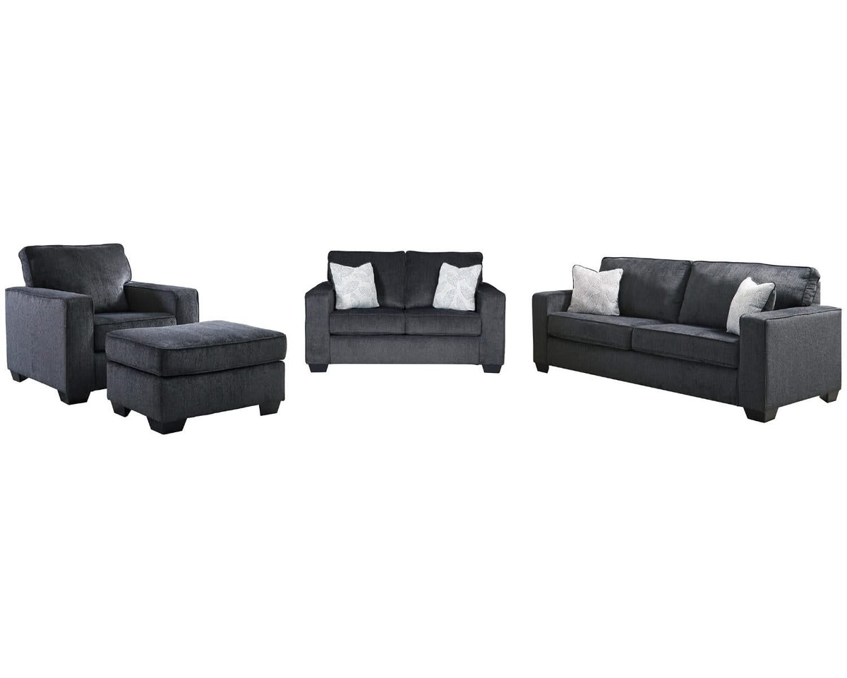 Sofá, loveseat, silla y otomana Altari