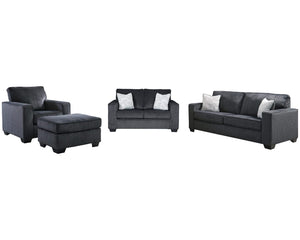 Sofá, loveseat, silla y otomana Altari