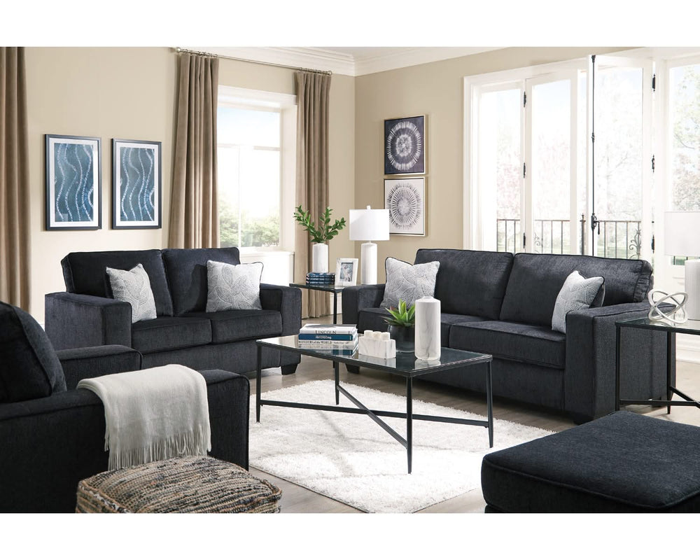 Sofá, loveseat, silla y otomana Altari