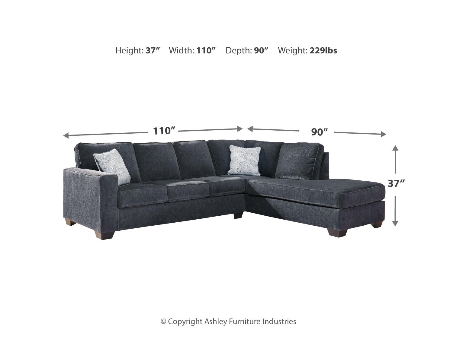 Altari 2-Piece Sectional and Ottoman