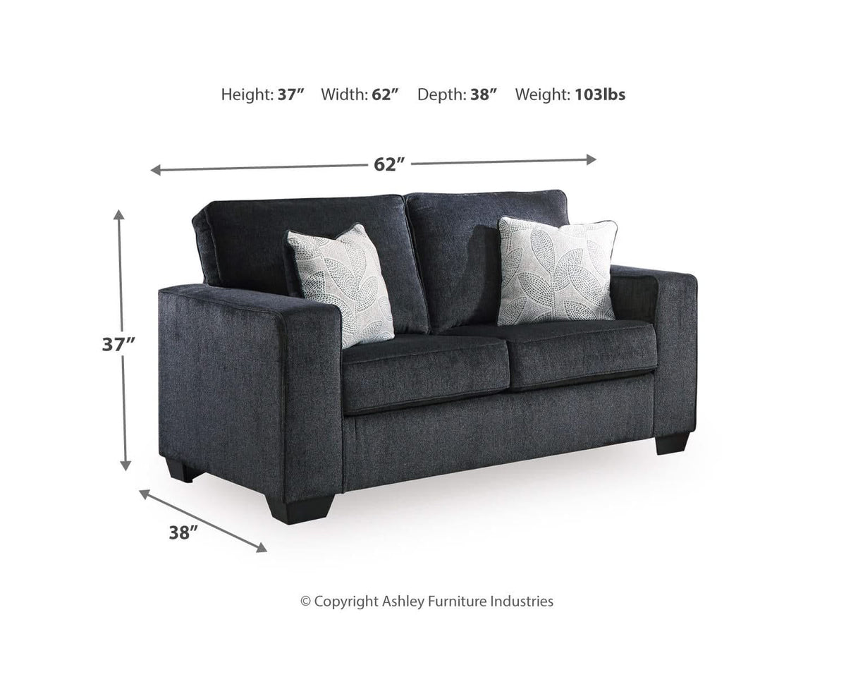 Sofá, loveseat, silla y otomana Altari