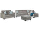 Altari 2-Piece Sleeper Sectional, Loveseat and Ottoman