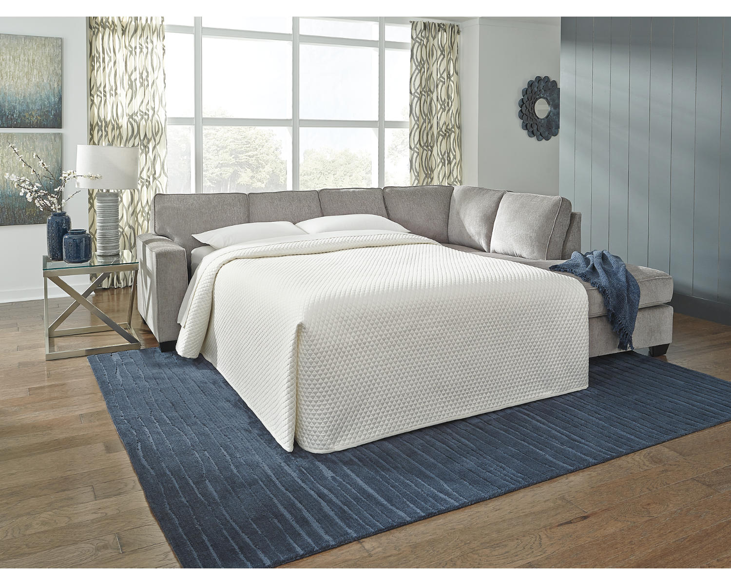 Altari 2-Piece Sleeper Sectional and Ottoman