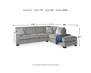Altari 2-Piece Sleeper Sectional, Loveseat and Ottoman