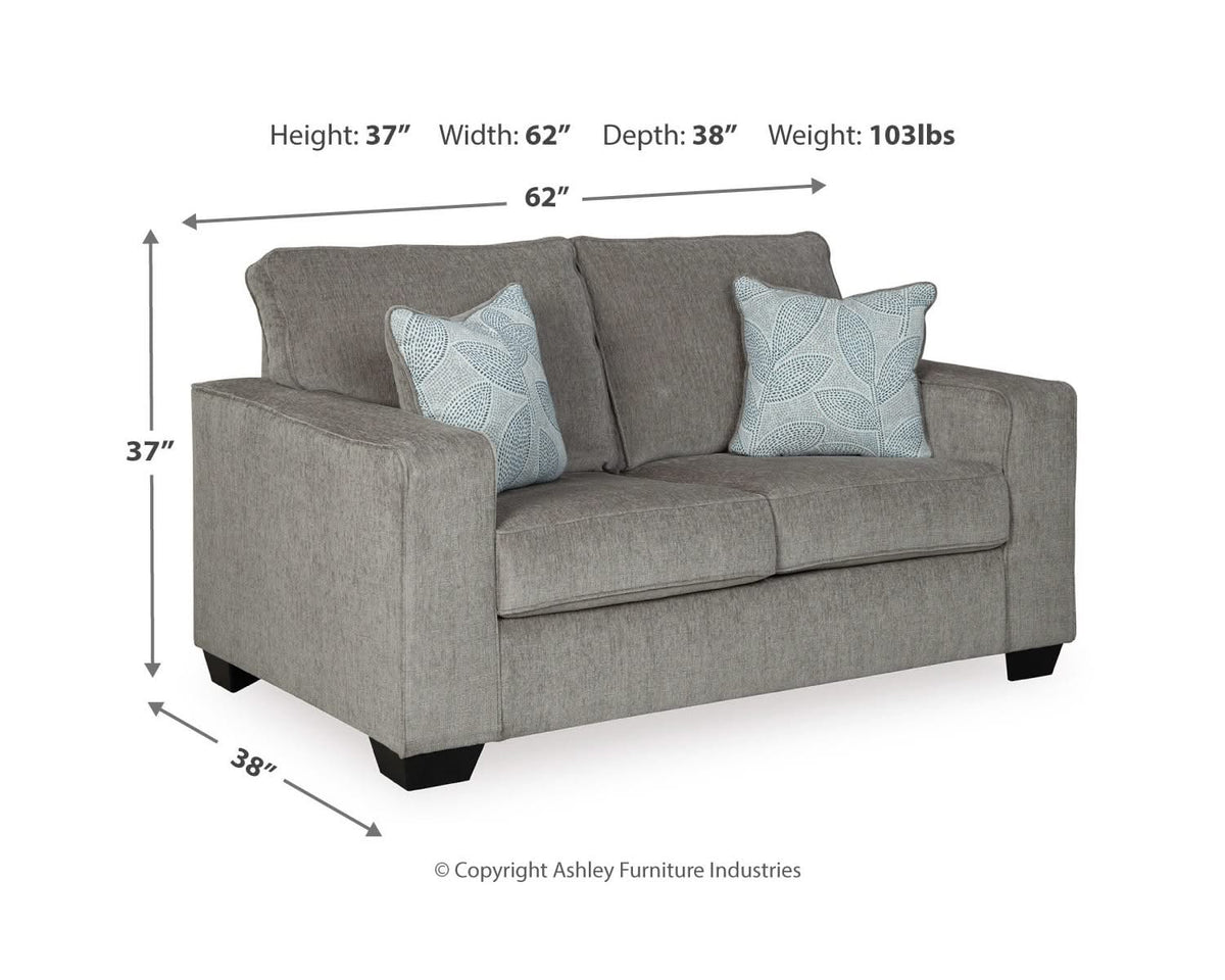 Altari 2-Piece Sleeper Sectional, Loveseat and Ottoman