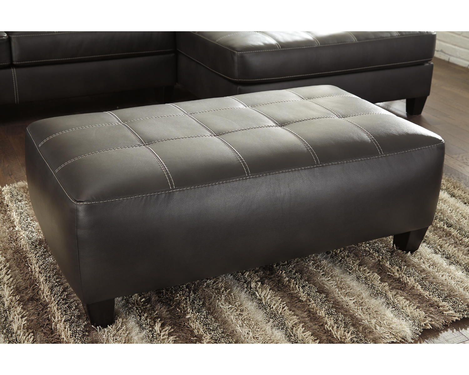 Nokomis 2-Piece Sectional with Chaise and Oversized Accent Ottoman