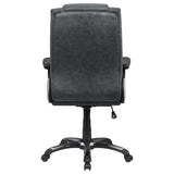 Silla de escritorio ajustable tapizada Nerris para oficina en casa, color gris