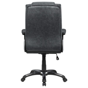 Silla de escritorio ajustable tapizada Nerris para oficina en casa, color gris