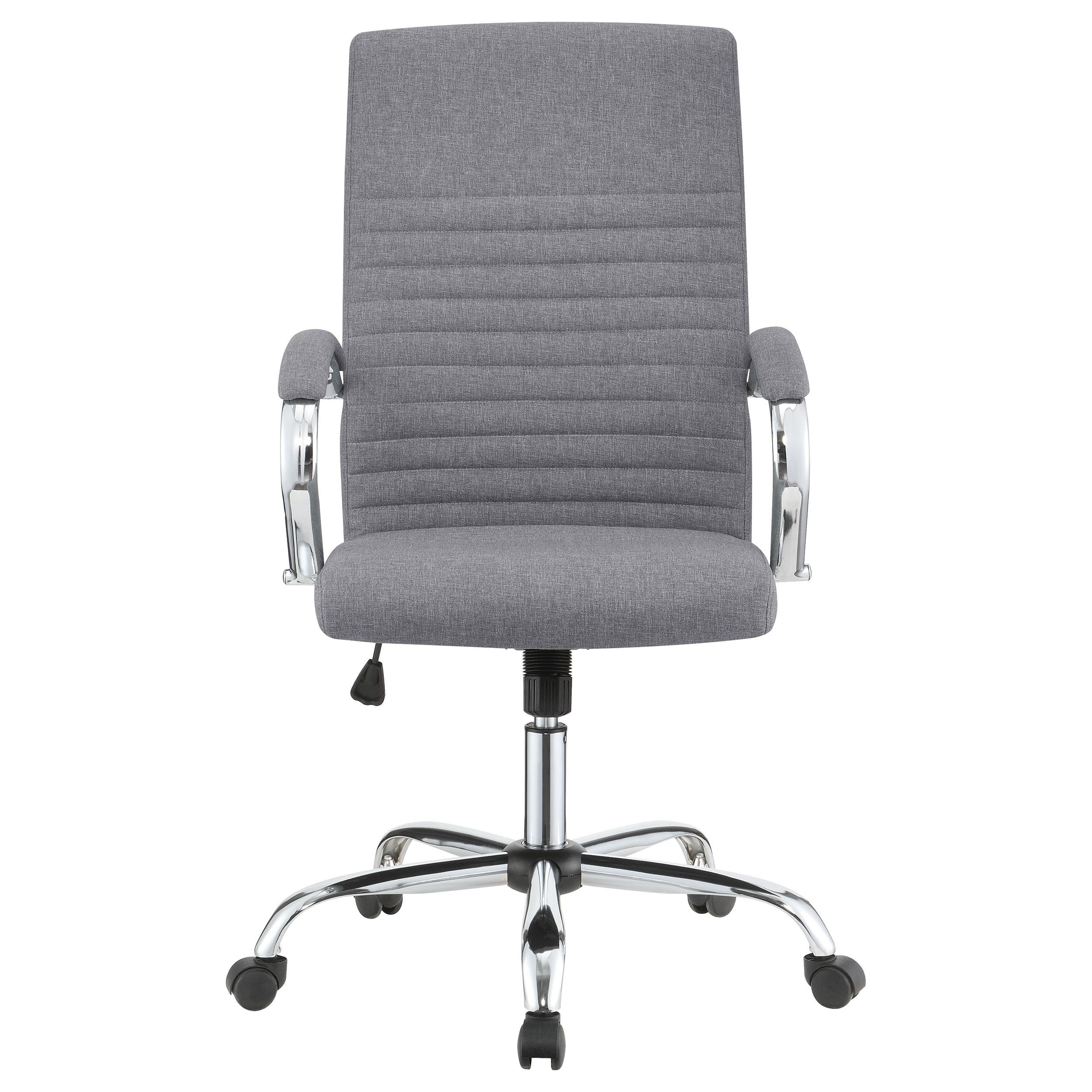 Abisko Upholstered Adjustable Home Office Desk Chair Grey