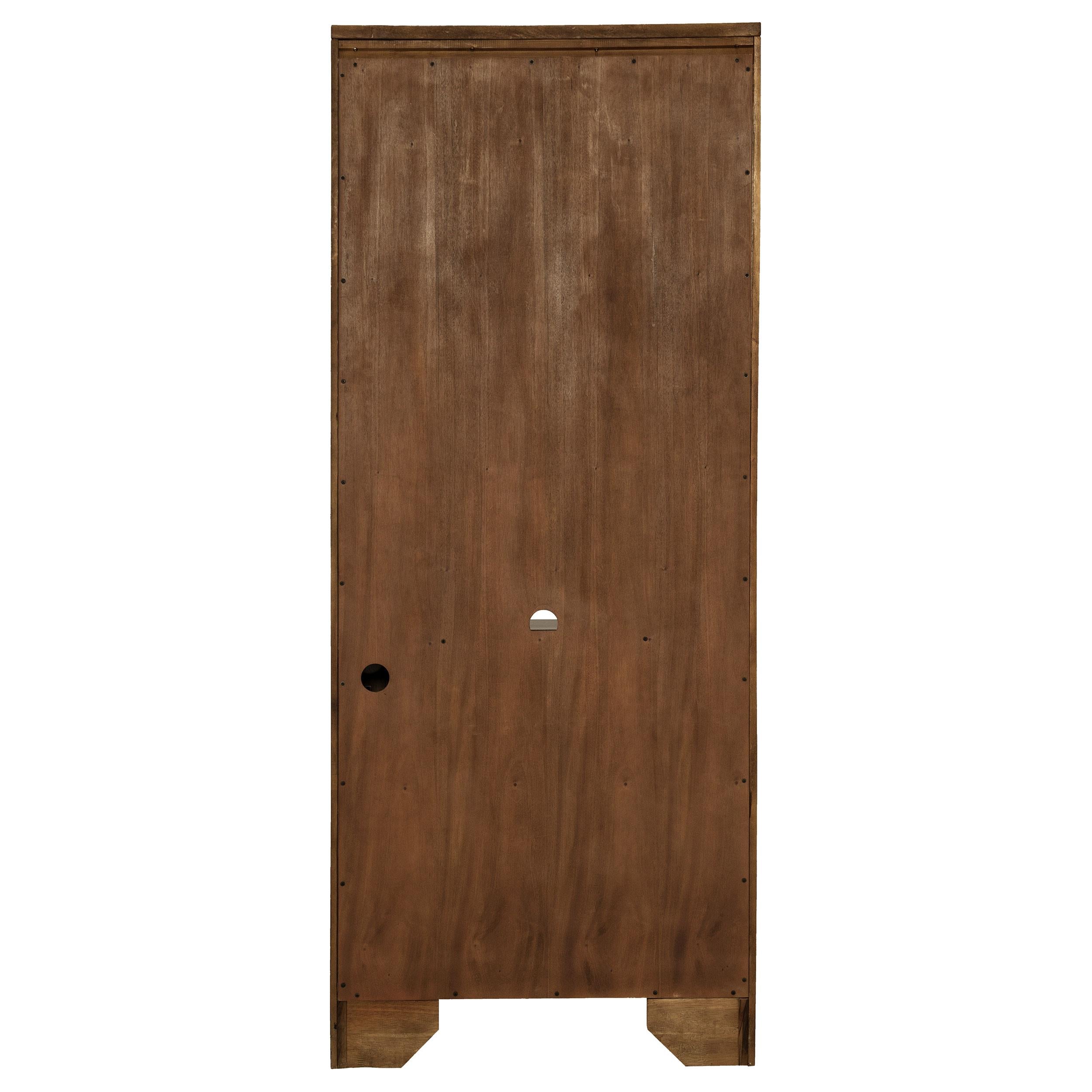 Hartshill 78-inch 3-shelf Cabinet Bookcase Burnished Oak