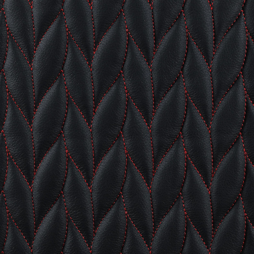 Silla de escritorio ajustable tapizada Carlos para oficina en casa, color negro