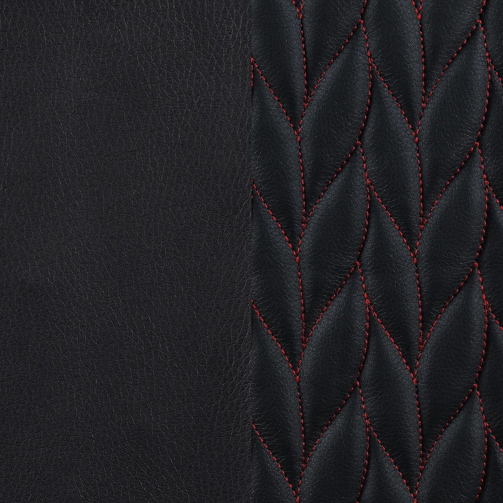 Silla de escritorio ajustable tapizada Carlos para oficina en casa, color negro
