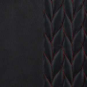 Silla de escritorio ajustable tapizada Carlos para oficina en casa, color negro