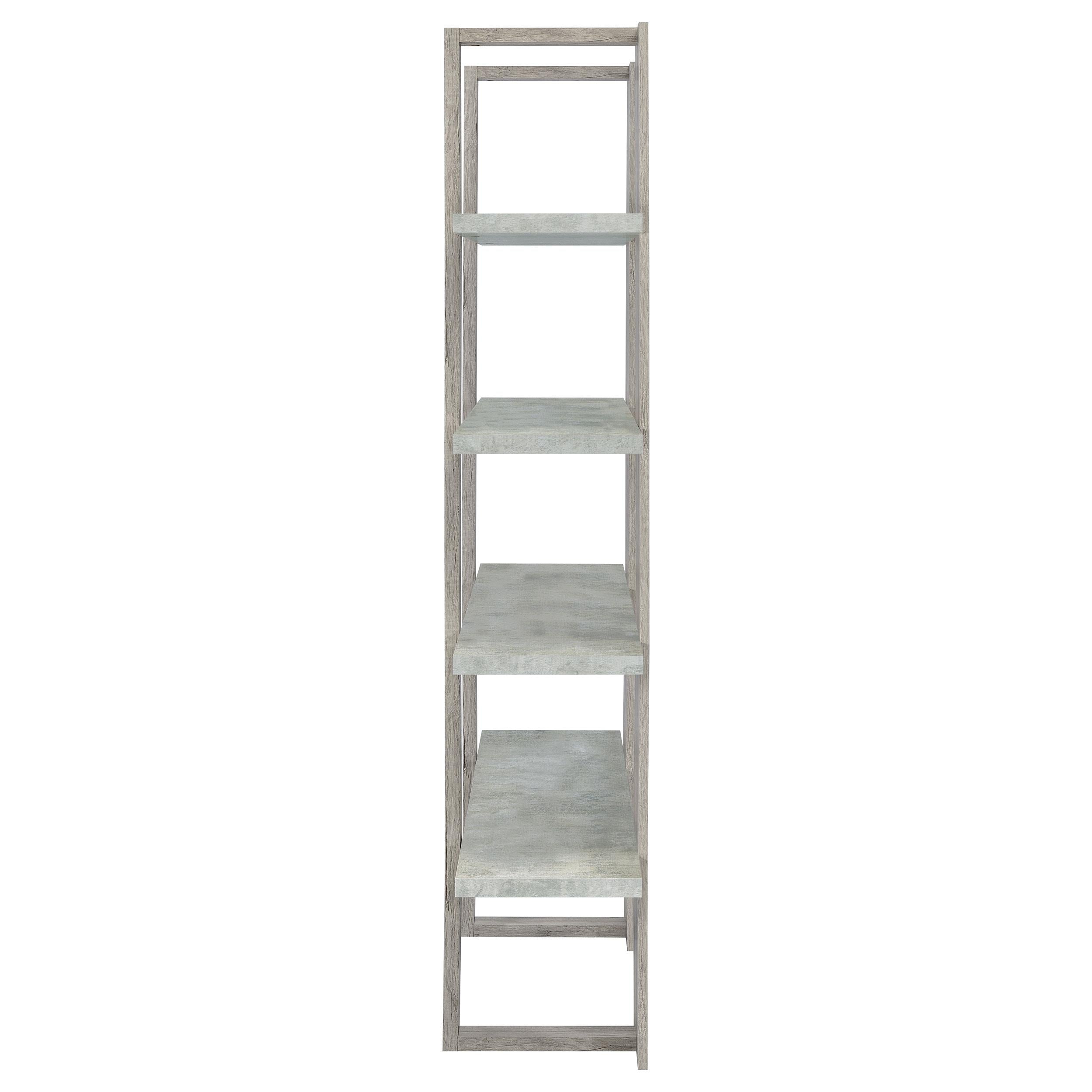 Danbrook 71-inch 4-shelf Bookshelf Grey Driftwood and Cement