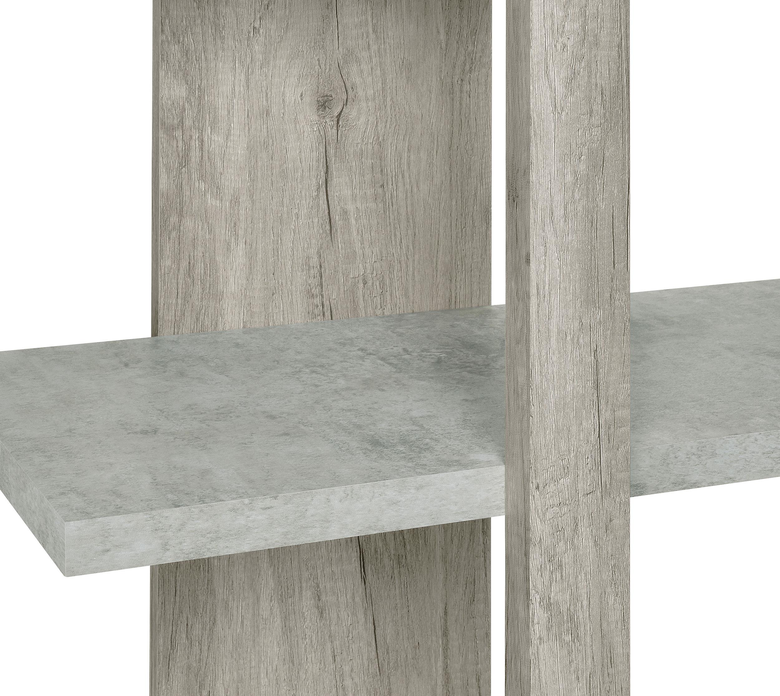 Danbrook 71-inch 4-shelf Bookshelf Grey Driftwood and Cement
