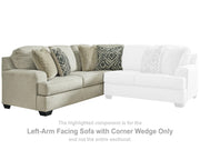 Wellhaven Left-Arm Facing Sofa with Corner Wedge