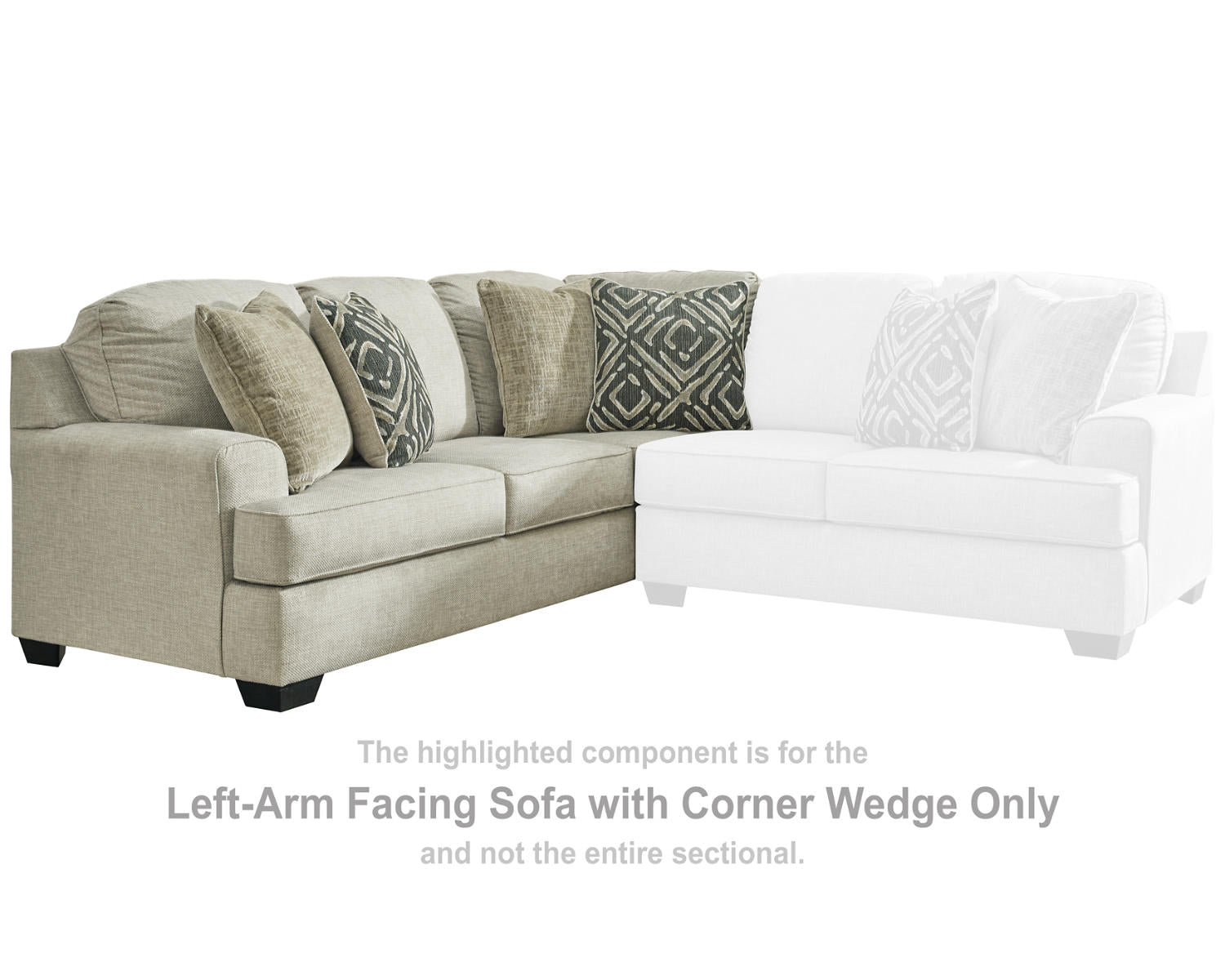 Wellhaven Left-Arm Facing Sofa with Corner Wedge