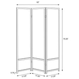 Calix 3-Panel Room Divider Folding Shoji Screen Black