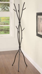 Metal Coat Rack Brushed Brown