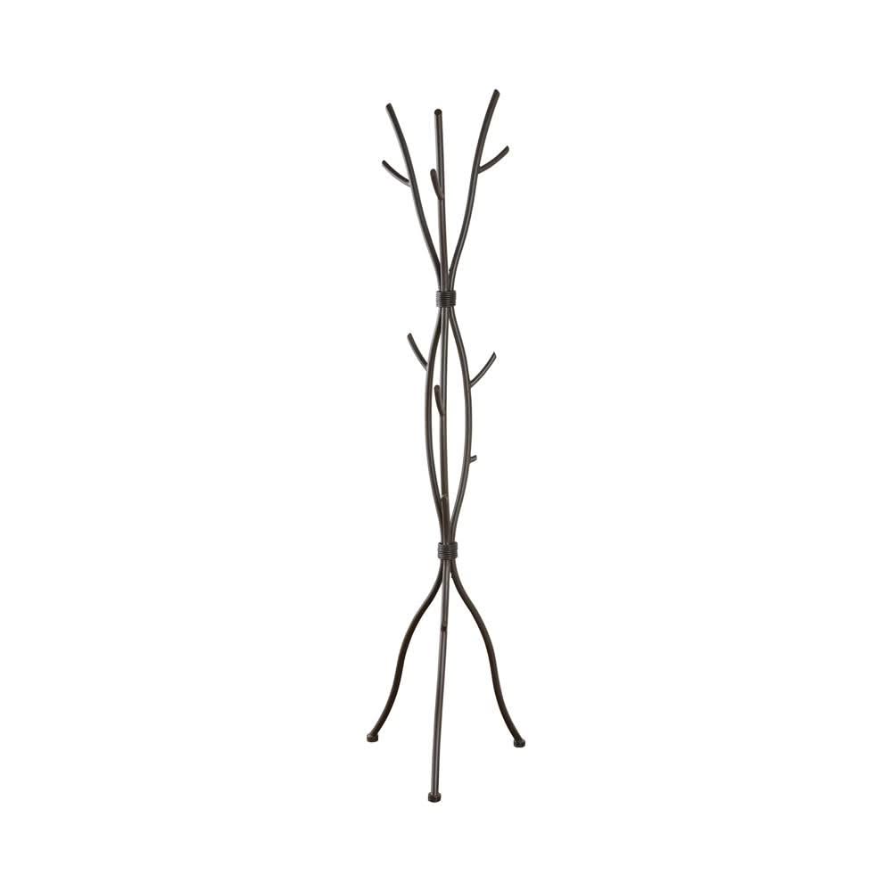 Metal Coat Rack Brushed Brown