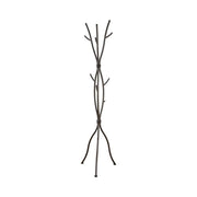 Metal Coat Rack Brushed Brown