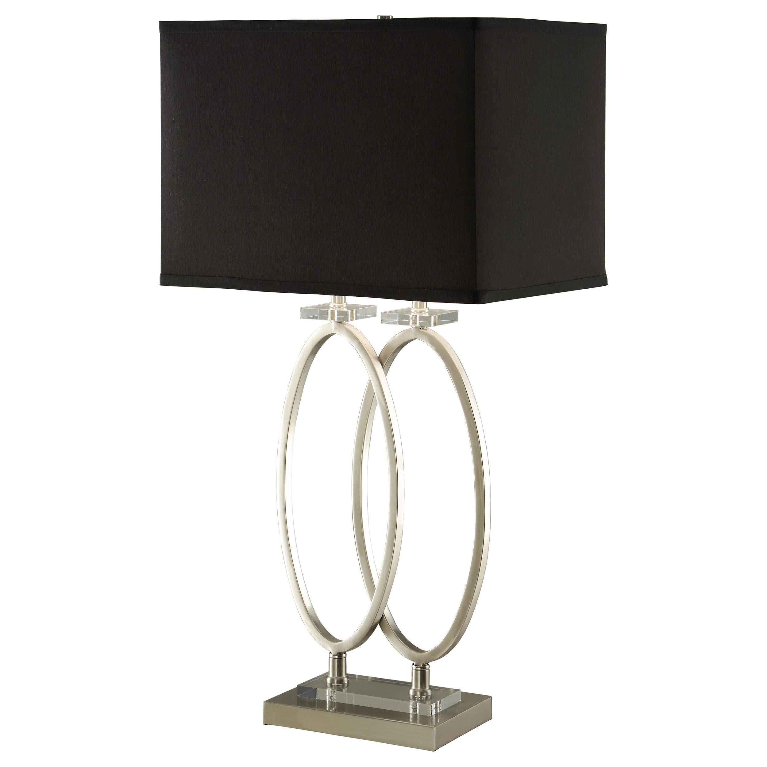 Izuku 29-inch Rectangular Shade Table Lamp Brush Nickel