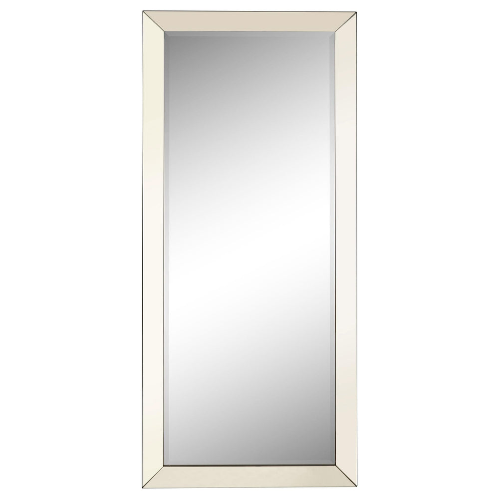 Espejo de piso o pared de cuerpo entero Barnett de 30 x 70 pulgadas, plateado