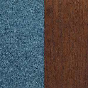 Foster Upholstered Wood Frame Accent Chair Peacock Blue