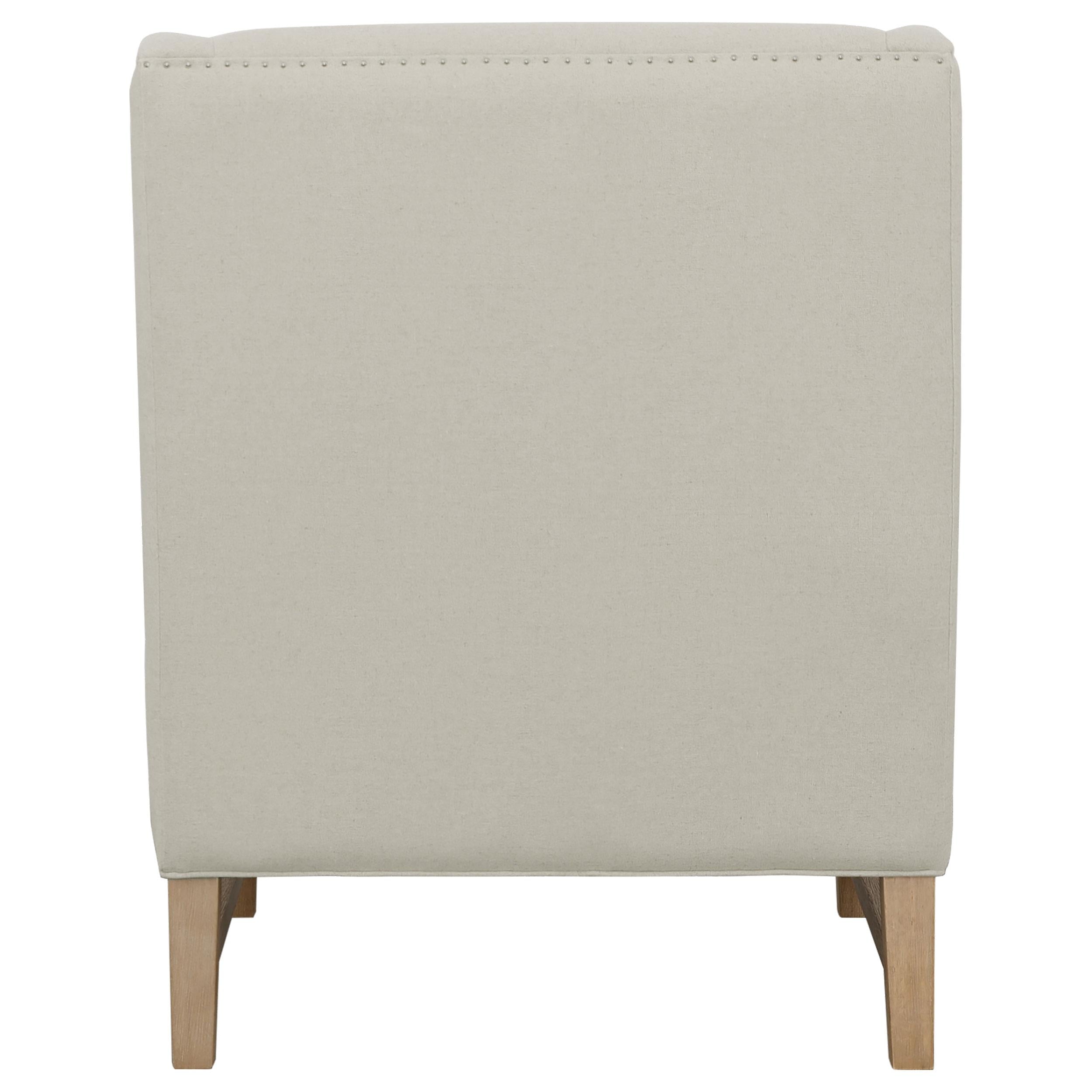 Fleur Upholstered Wingback Accent Chair Cream