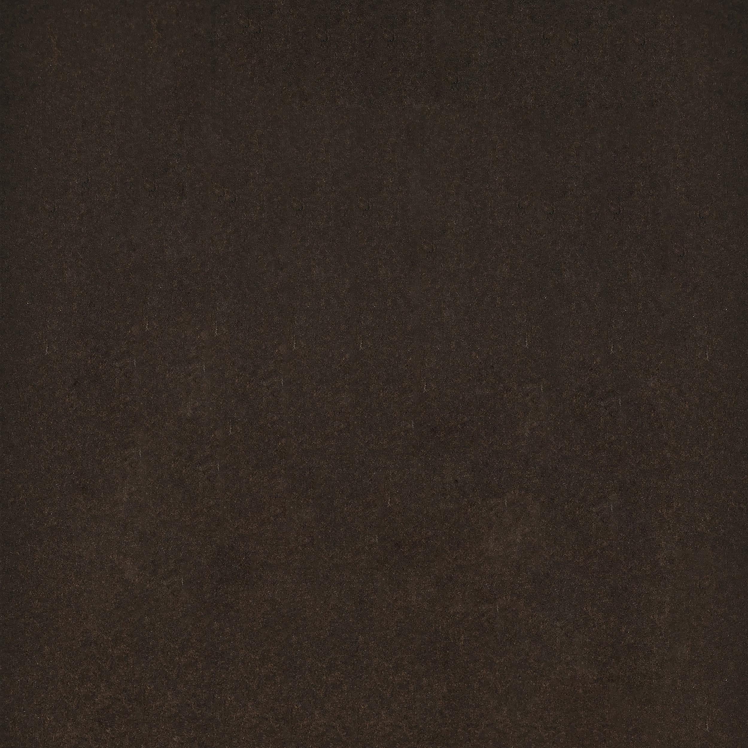 Edgar Round Glass Top Accent Side Table Cappuccino