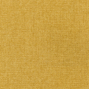 Silla giratoria con acento de barril tapizada Leon, color amarillo mostaza