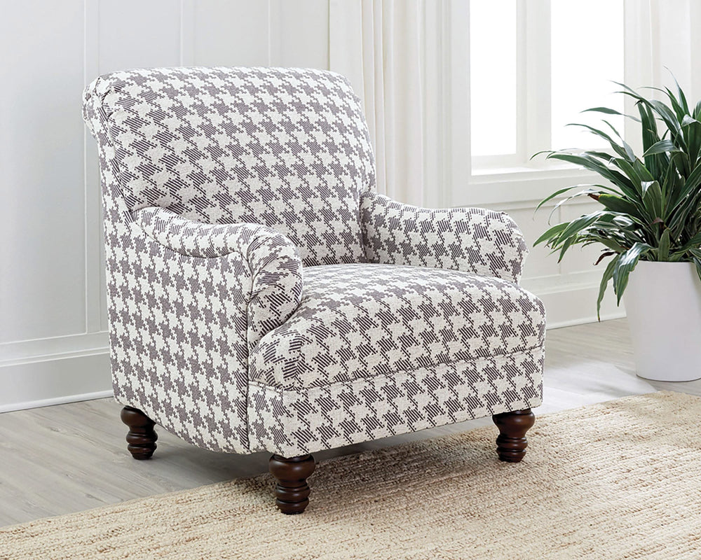 Sillón inglés tapizado Glenn, color gris