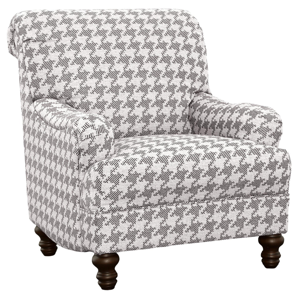 Sillón inglés tapizado Glenn, color gris