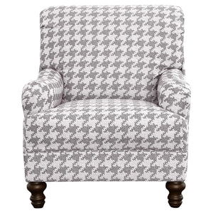 Sillón inglés tapizado Glenn, color gris