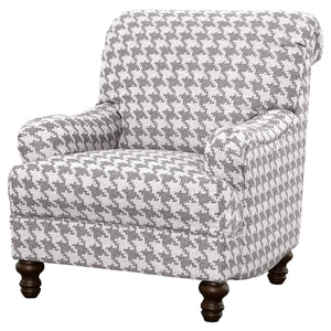 Sillón inglés tapizado Glenn, color gris