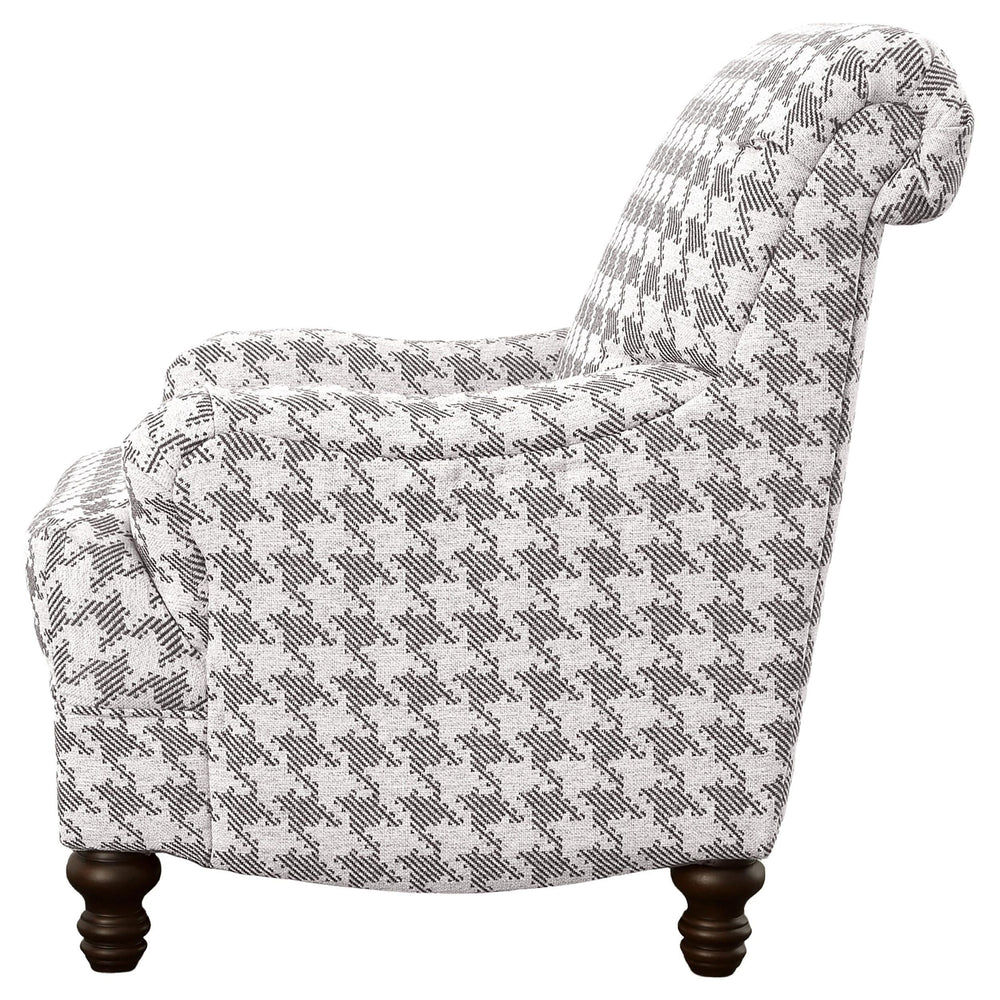 Sillón inglés tapizado Glenn, color gris