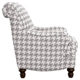 Sillón inglés tapizado Glenn, color gris