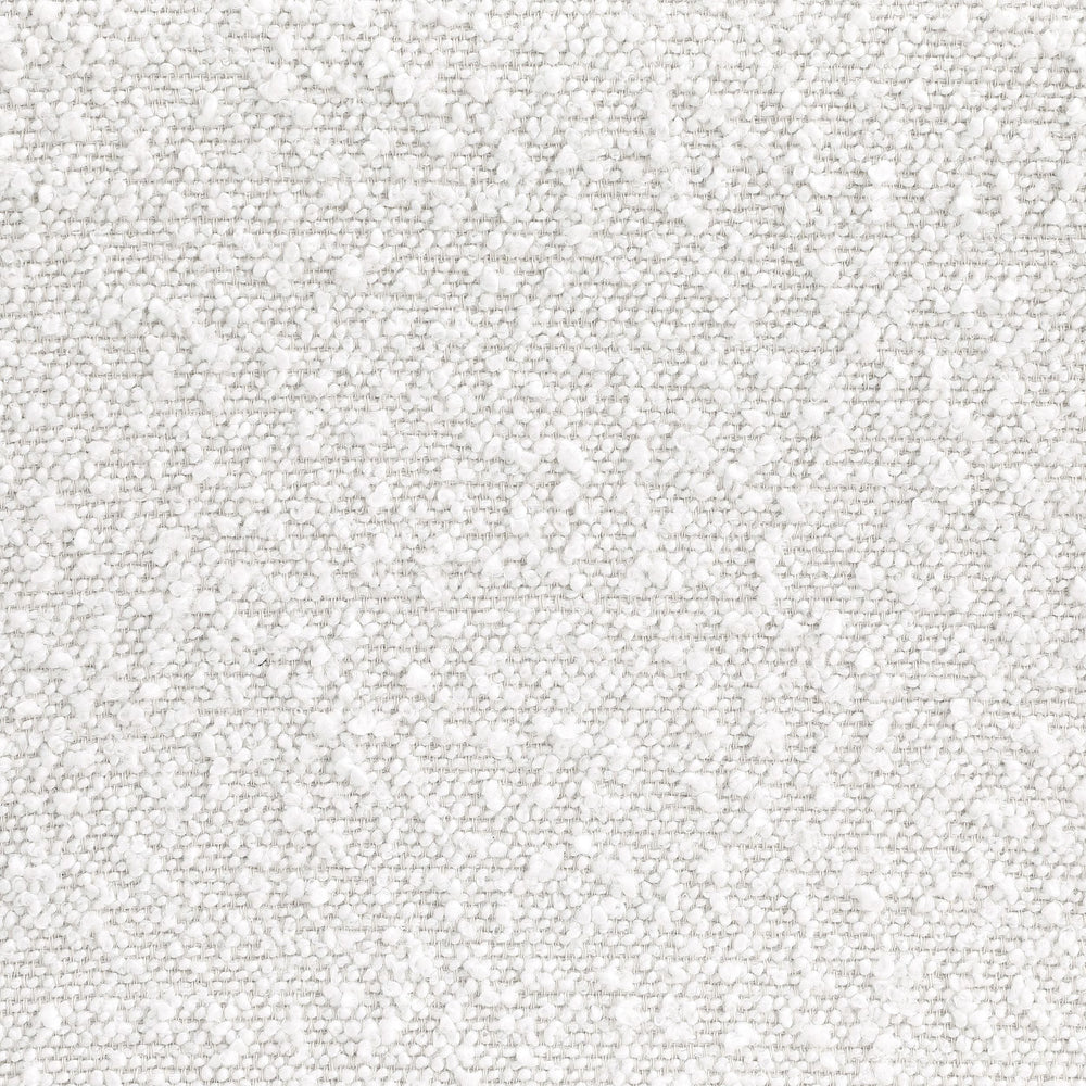 Silla curva sin brazos tapizada Ronea Boucle color crema