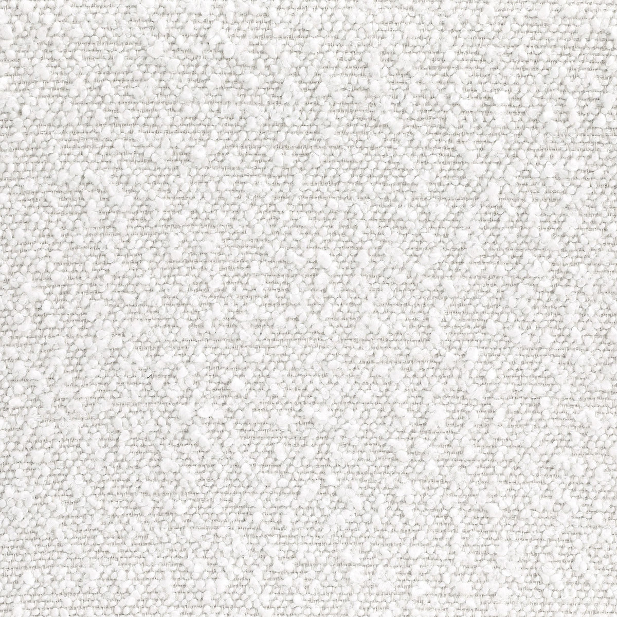 Silla curva sin brazos tapizada Ronea Boucle color crema