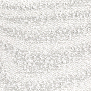 Silla curva sin brazos tapizada Ronea Boucle color crema