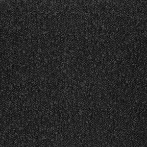 Silla curva sin brazos tapizada Ronea Boucle color carbón