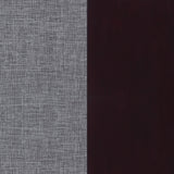 Silla decorativa Bobbin tapizada Blanchett en gris y negro