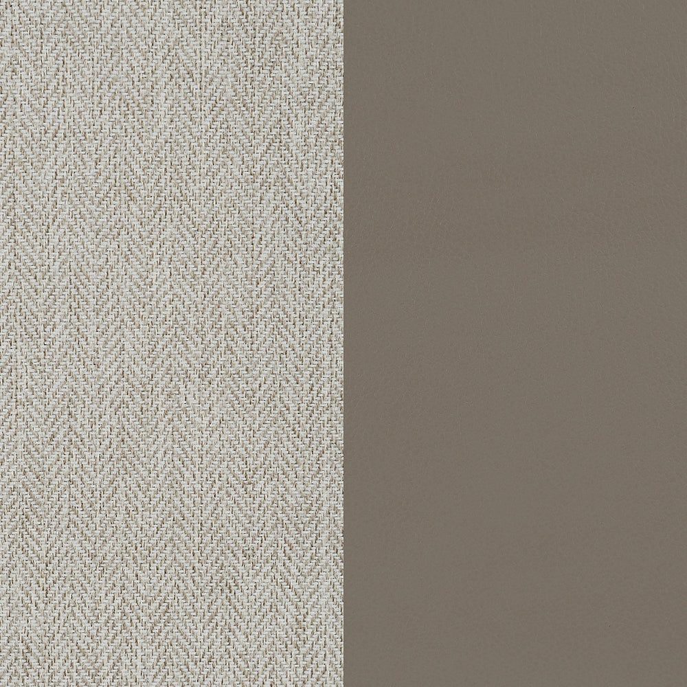 Silla decorativa Cody de metal con patas de trineo en color beige