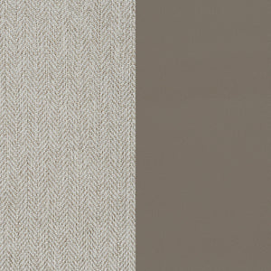 Silla decorativa Cody de metal con patas de trineo en color beige