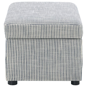 Winter Upholstered Hydraulic Lift Top Storage Ottoman Grey