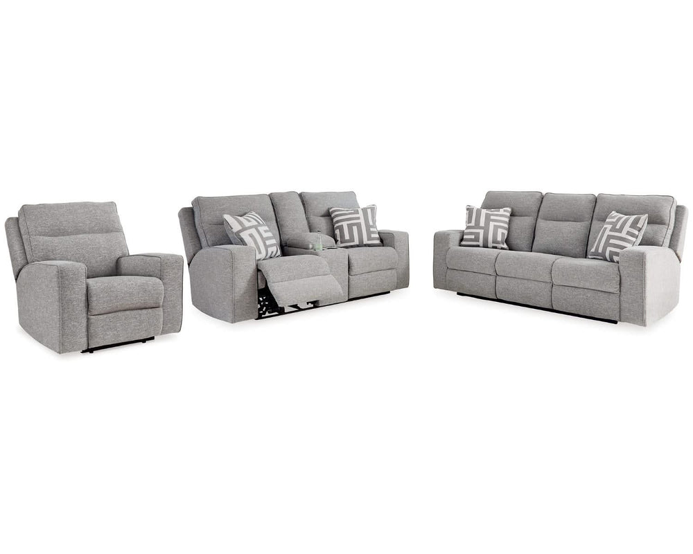 Sofá reclinable eléctrico, loveseat y sillón reclinable Biscoe