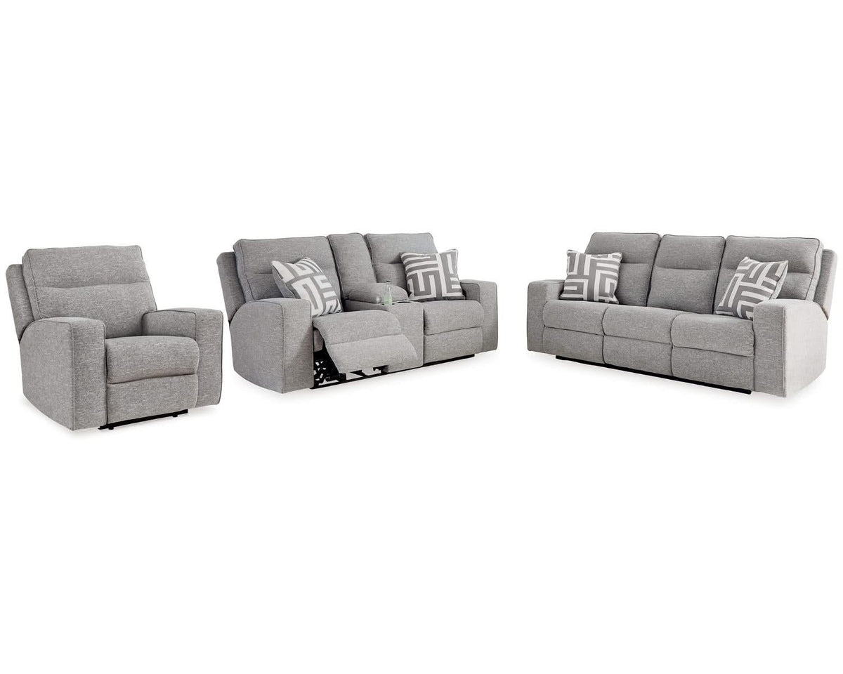 Sofá reclinable eléctrico, loveseat y sillón reclinable Biscoe