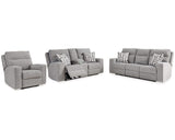Sofá reclinable eléctrico, loveseat y sillón reclinable Biscoe