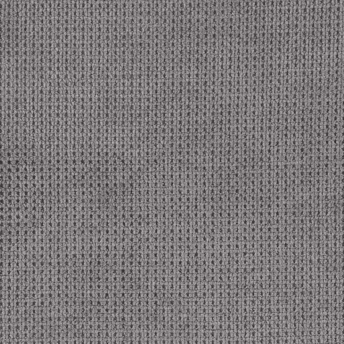Sillón Davina tapizado con brazos acampanados, color gris ceniza